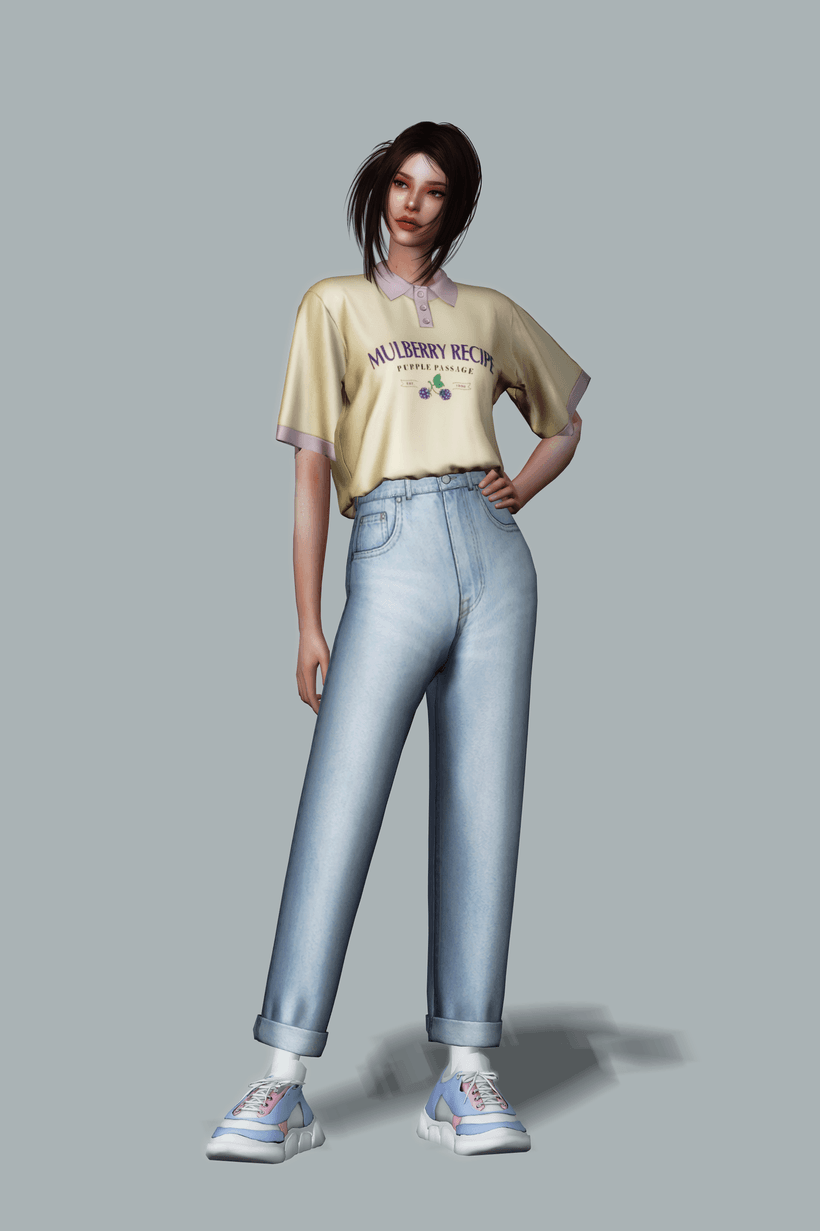 Галерея мода Сет одежды Pastel Casual Set #1